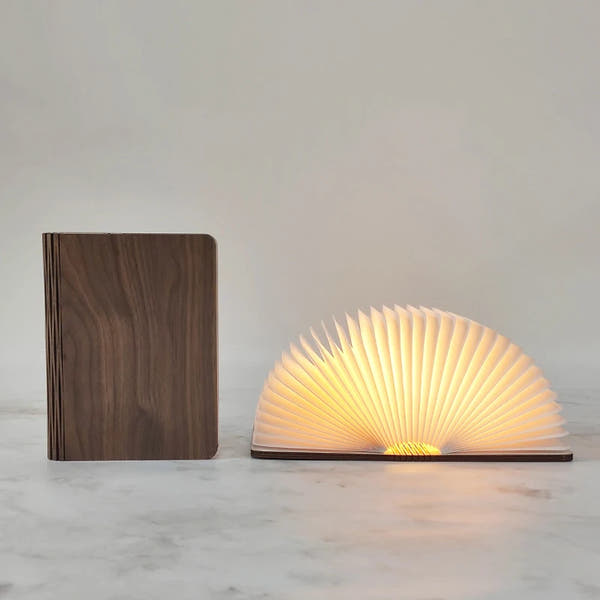 Wooden Book Lamp