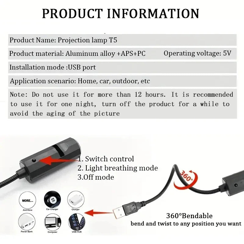 Projector Light Moon lamp