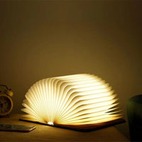 Wooden Book Lamp